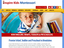 Tablet Screenshot of inspirekidsmontessori.com